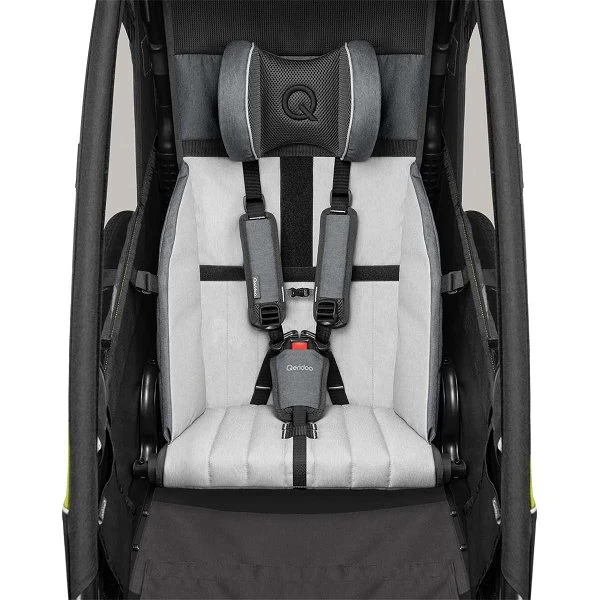 Qeridoo Sportrex 1 Fahrradanhänger Jeans Blue 2023 Limitiertes Design – Bild 4