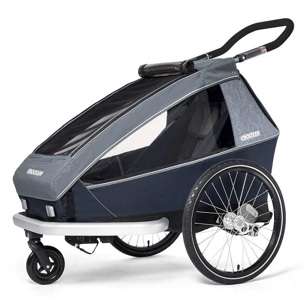 Croozer Kid Vaaya 1 Graphite Blue 2in1 Fahrradanhänger & Buggy-Set – Bild 2