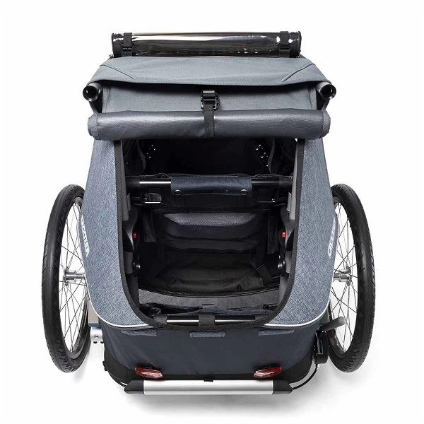 Croozer Kid Vaaya 1 Graphite Blue 2in1 Fahrradanhänger & Buggy-Set – Bild 5