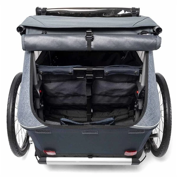 Croozer Kid Vaaya 2 Graphite Blue 2in1 Fahrradanhänger & Buggy-Set – Bild 5