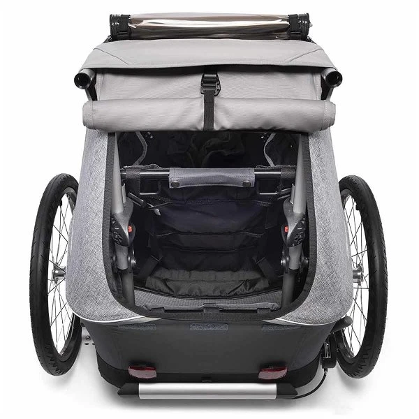 Croozer Kid Keeke 1 Stone Grey 2in1 Fahrradanhänger & Buggy-Set – Bild 5