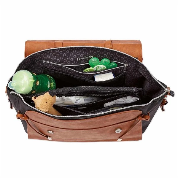 Gesslein Wickeltasche No.4 Schwarz/schwarz Mit Kunstleder â Bild 2