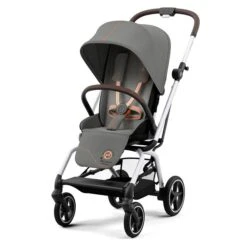 CYBEX Eezy S Twist+2 Buggy Lava Grey Gestell Silver | Mit All-Terrain Rädern