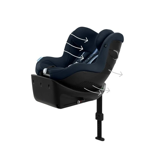 CYBEX Sirona Gi I-Size Plus Ocean Blue Ab Geburt Bis 105 Cm (ca. 4 Jahre) – Bild 5