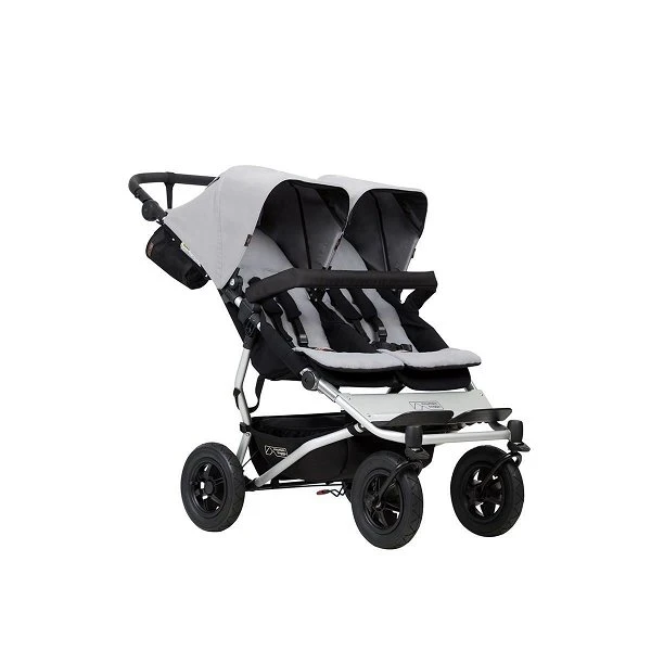 Mountain Buggy Duet V3.2 In Silver Geschwisterwagen