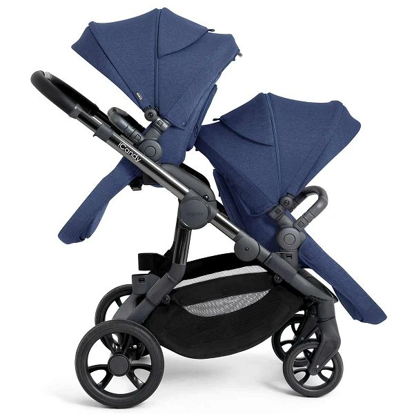 ICandy Orange Double Combo Royal Blue Marl Geschwisterkinderwagen | Inkl. Praktischem Zubehör – Bild 3