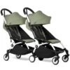 BABYZEN™ YOYO² Doppelbuggy Olive Gestell White
