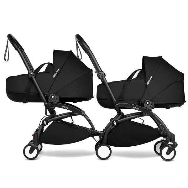 BABYZEN™ YOYO² Zwillingskinderwagen Black Gestell Black – Bild 2