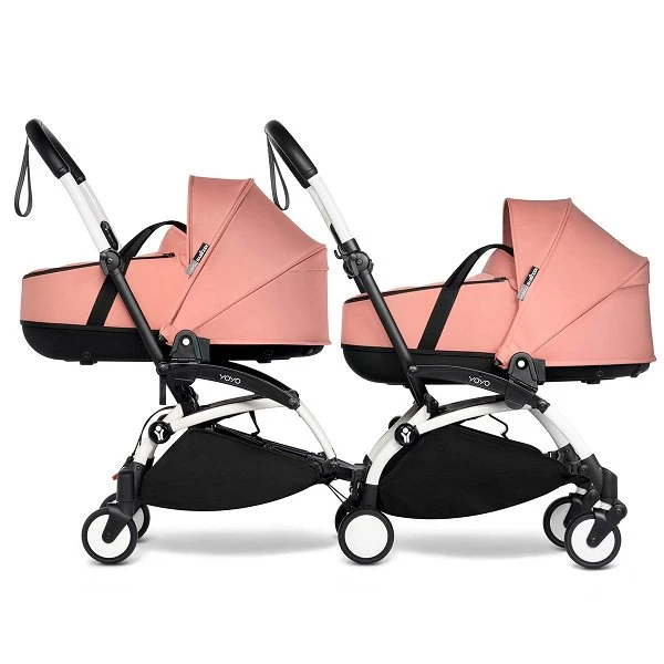 BABYZEN™ YOYO² Zwillingskinderwagen Ginger Gestell White – Bild 2